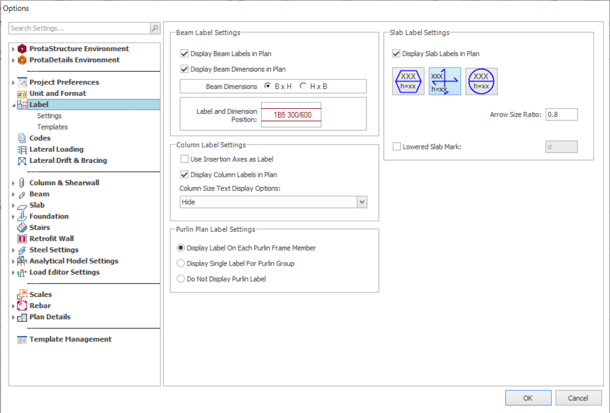 Project Settings/ Parameters